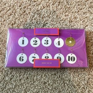 NWT kate spade drink tag set